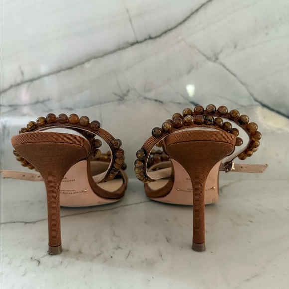Brown Beaded Sandals - Picture 4 of 5
